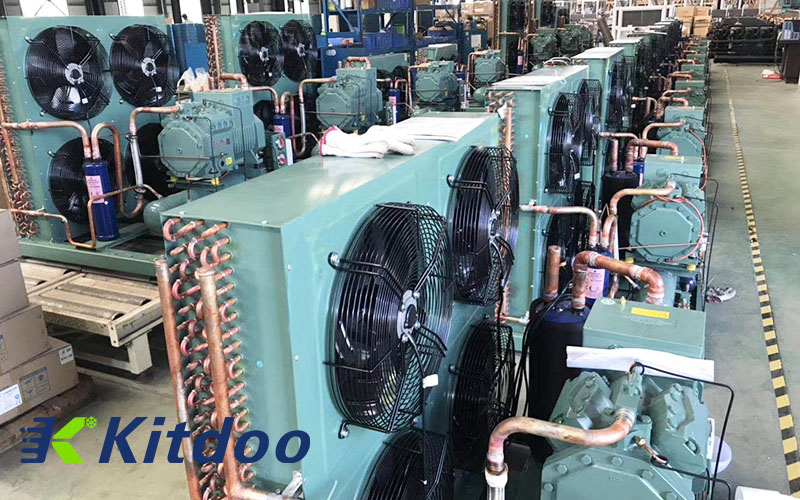 Air-cooled condensing unit for cold storage